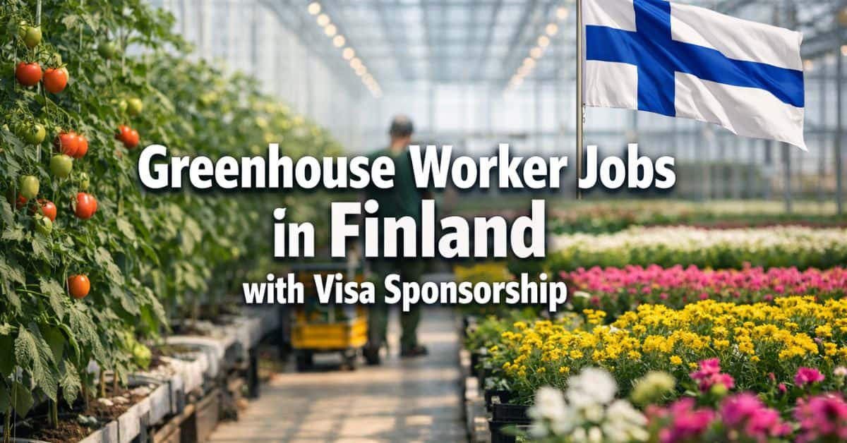 Greenhouse Worker Jobs in Finland with Visa Sponsorship